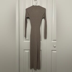 Wilfred Taupe Long Sleeve Knit Dress